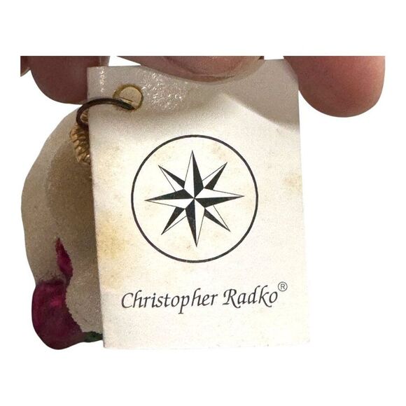 Christopher Radko Christmas Ornament Glass Wee Berry House Snowman 96 VTG NWT - Picture 5 of 8